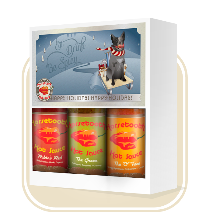 Holiday Gift Box from Horsetooth Hot Sauce - spice up your holiday season with a hot sauce gift box from Horsetooth Hot Sauce